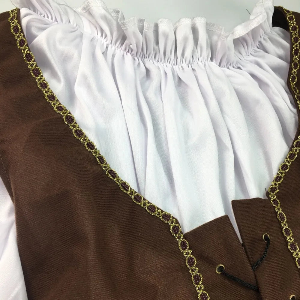 Pirate Costumes for Women Men Adult Halloween Male Captain Jack Sparrow Costume Pirates of the Caribbean Cosplay Clothes Set