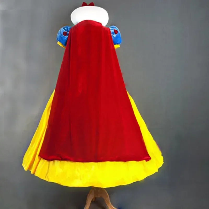 Disney Cartoon Princess Snow White Halloween Party Costume Adult Cosplay Princess Dress Girl's Dresses Girlfriend BIrthday Gifts