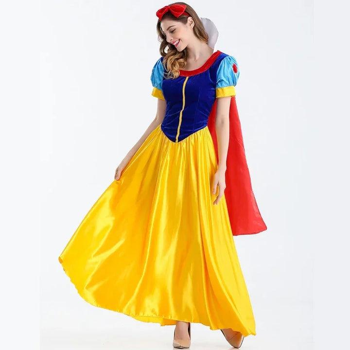 Disney Cartoon Princess Snow White Halloween Party Costume Adult Cosplay Princess Dress Girl's Dresses Girlfriend BIrthday Gifts