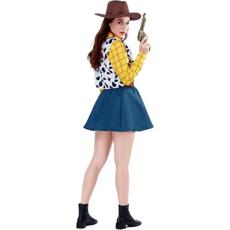 Cosplay Story Woody Costume Sets Cowboy Christmas Dress Unisex Sheriff's Halloween Carnival Dress Up Party Toy Stage Performance