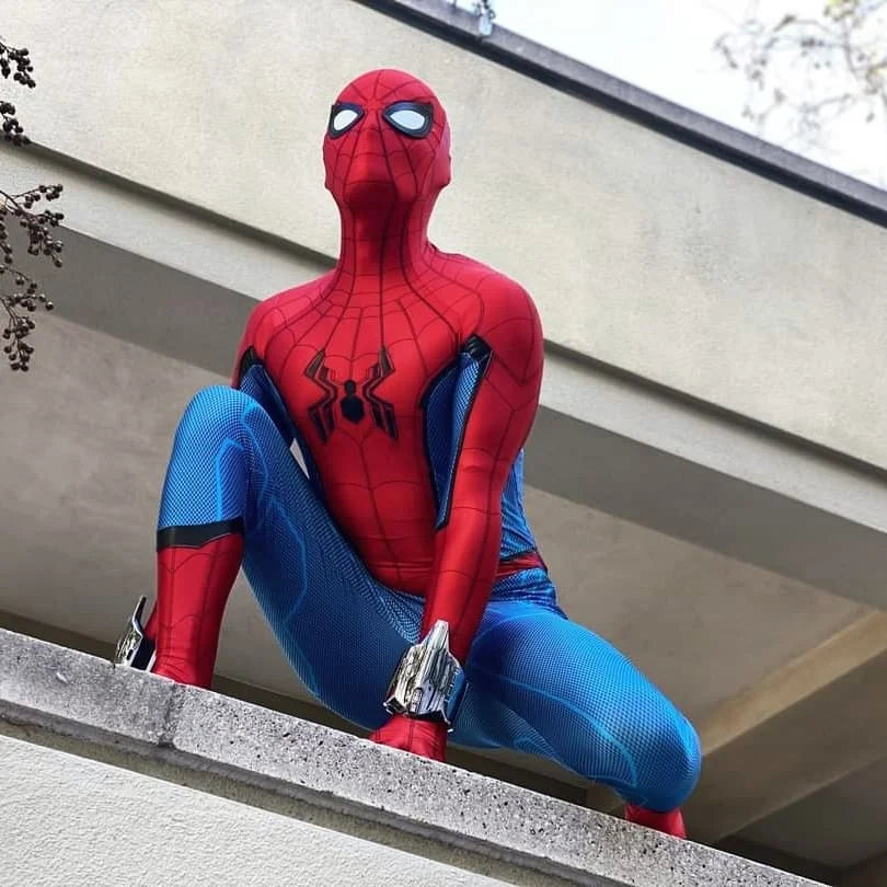 Halloween Spider cosplay Ps4 Game Insomniac Superhero Cosplay Costume Boys Men Bodysuit Zentai Full Body Suit Adult  Jumpsuit