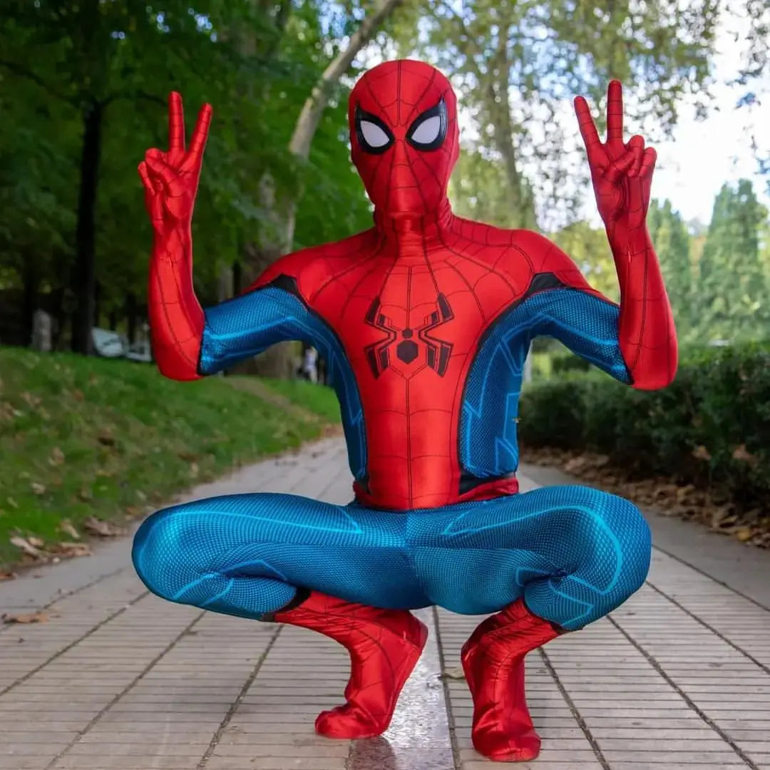 Halloween Spider cosplay Ps4 Game Insomniac Superhero Cosplay Costume Boys Men Bodysuit Zentai Full Body Suit Adult  Jumpsuit