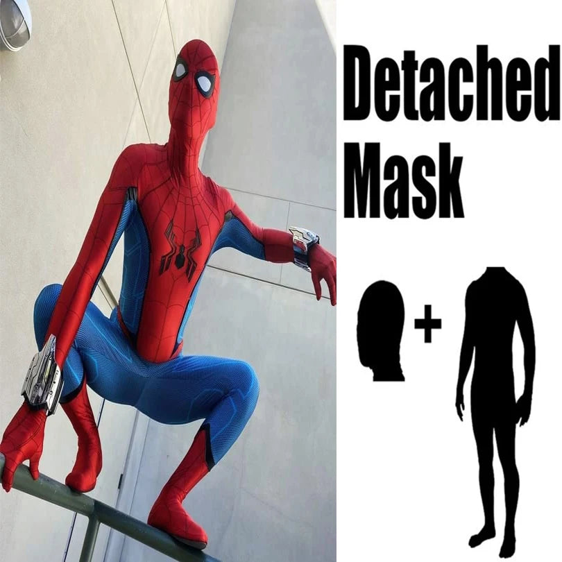 Halloween Spider cosplay Ps4 Game Insomniac Superhero Cosplay Costume Boys Men Bodysuit Zentai Full Body Suit Adult  Jumpsuit