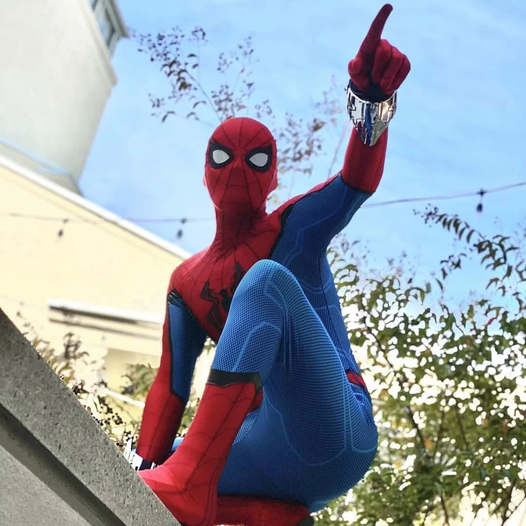 Halloween Spider cosplay Ps4 Game Insomniac Superhero Cosplay Costume Boys Men Bodysuit Zentai Full Body Suit Adult  Jumpsuit